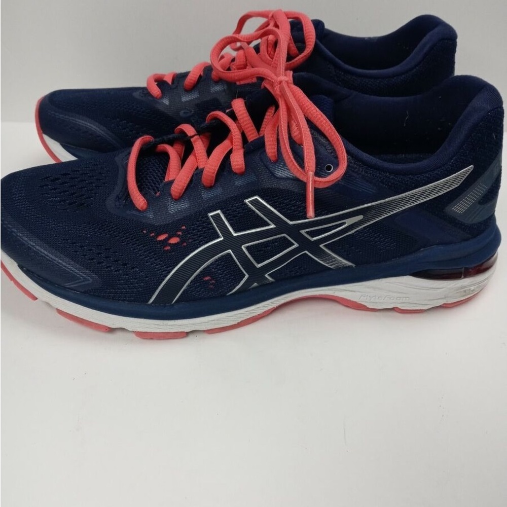 Asics Womens GT 2000 7 1012A147 Blue Running Shoes Lace Up Low Top Size 8.5